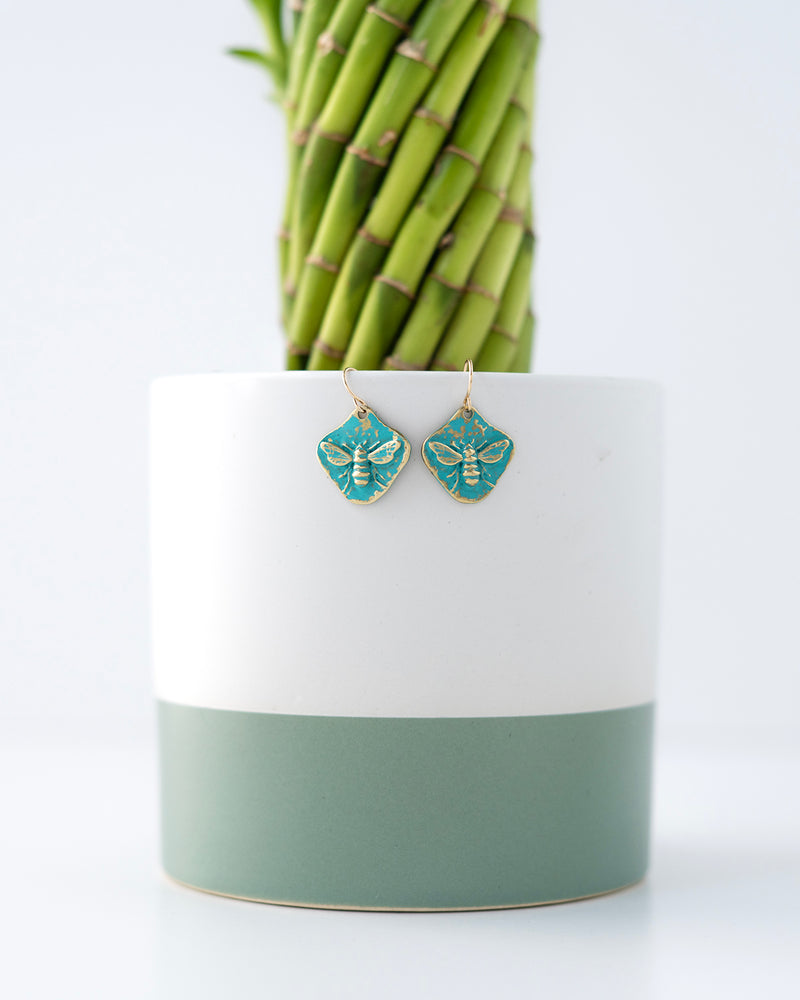 Verdigris Brass Bees