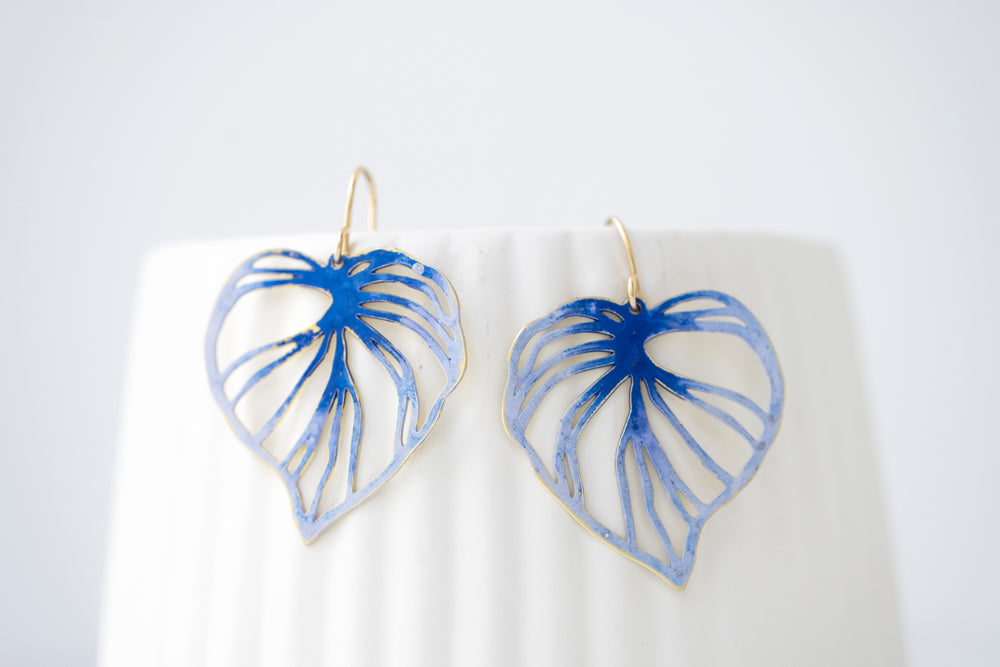 Blue Ombre Leaves