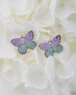 Purple and Mint Green Butterflies