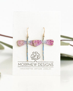 Purple Blue Dragonflies