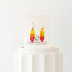 Red and Yellow Ombre Drops