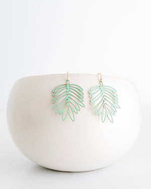 Mint Green Monstera Leaves