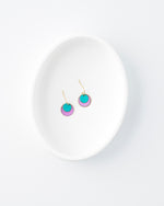 Purple and Verdigris Layered Circles