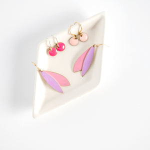 Tiny Light Pink Enamel Dots