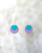 Purple and Verdigris Layered Circles