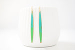 Verdigris Ombre Statement Earrings