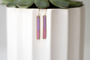 Pink-Purple Ombre Brass Bars