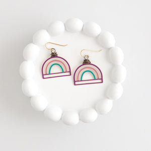 Pink Purple Turquoise Rainbow