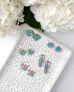 Purple and Verdigris Layered Circles