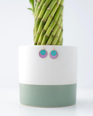 Purple and Verdigris Layered Circles