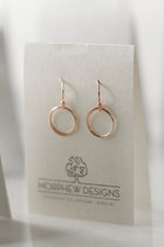 Rose Gold Open Circles