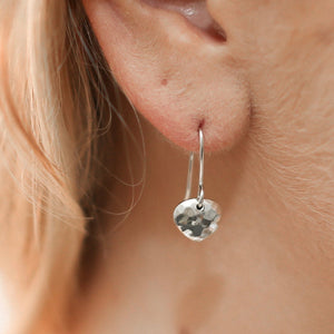 Hammered Sterling Silver Hearts